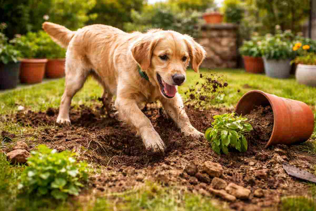 cane giardino distrutto come risolvere il problema
