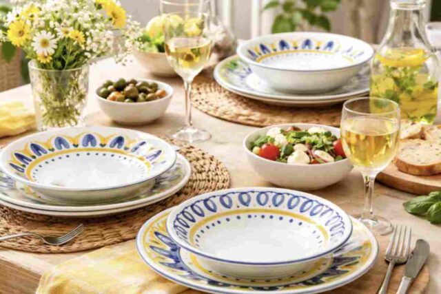 La differenza si vede quando si apparecchia la tavola. Anche un pranzo veloce cambia aspetto.